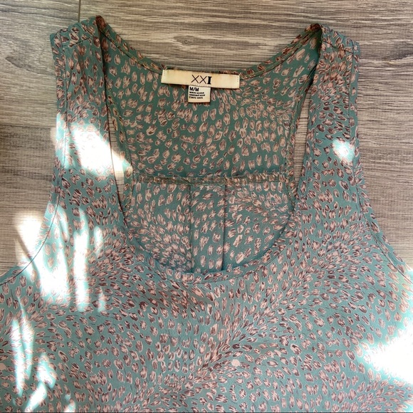 SALE ☀️ 2/$20 Light Teal Animal Print Top - Picture 5 of 5